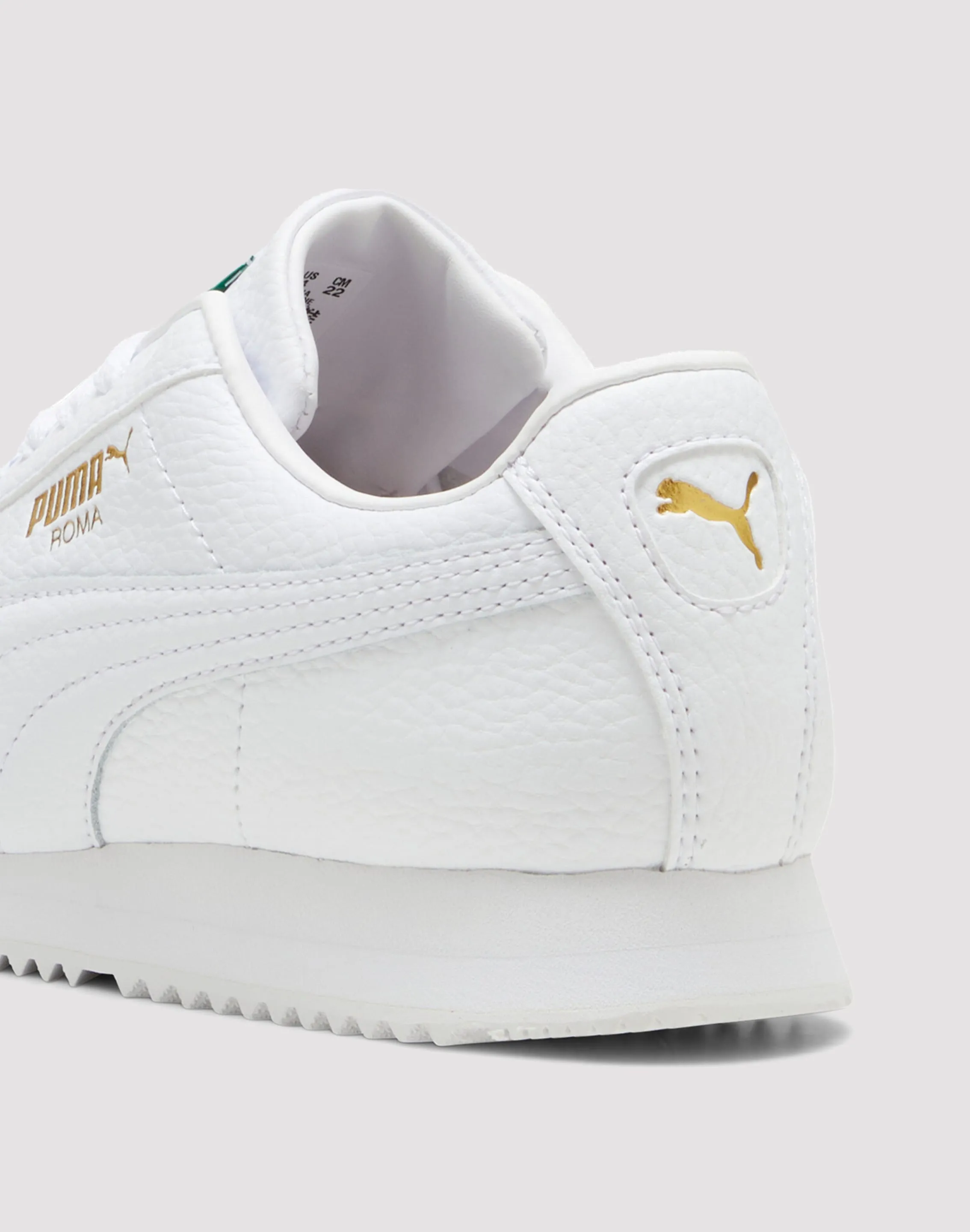 Puma Roma Grade School Kids' "White" Memory Foam Shoes