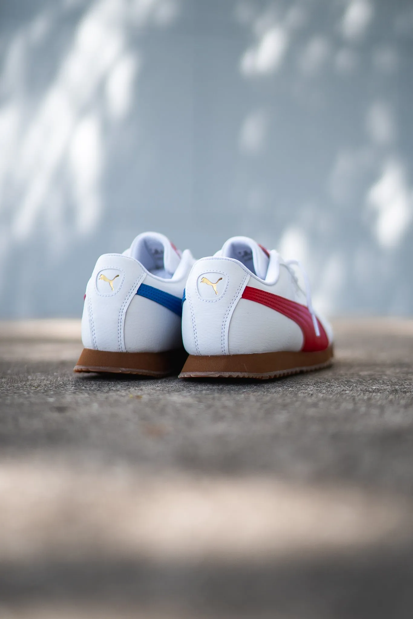 Puma Roma RWB (White/Red) Puma athletic shoe visuals