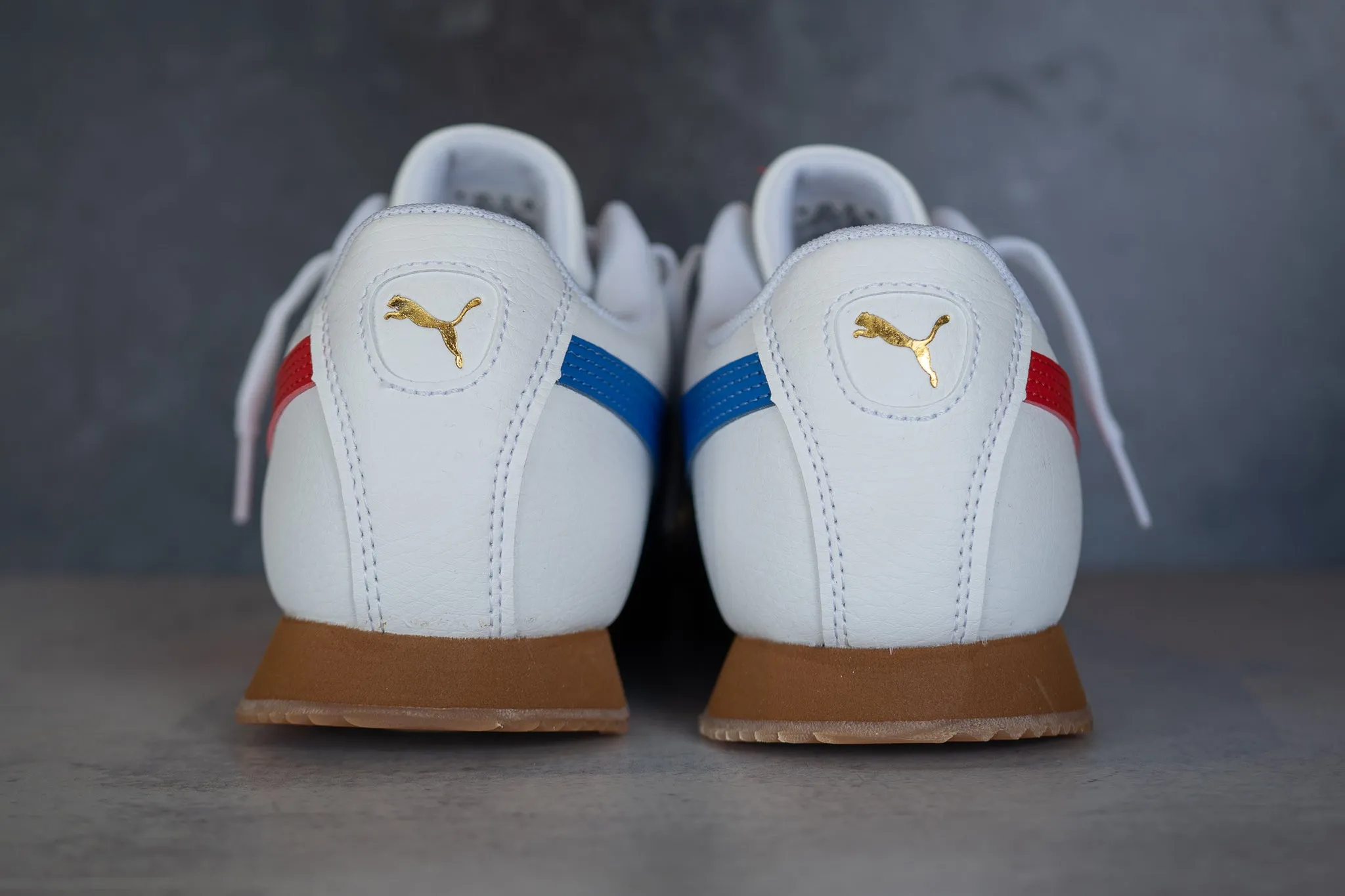 Puma Roma RWB (White/Red) Puma athletic shoe visuals