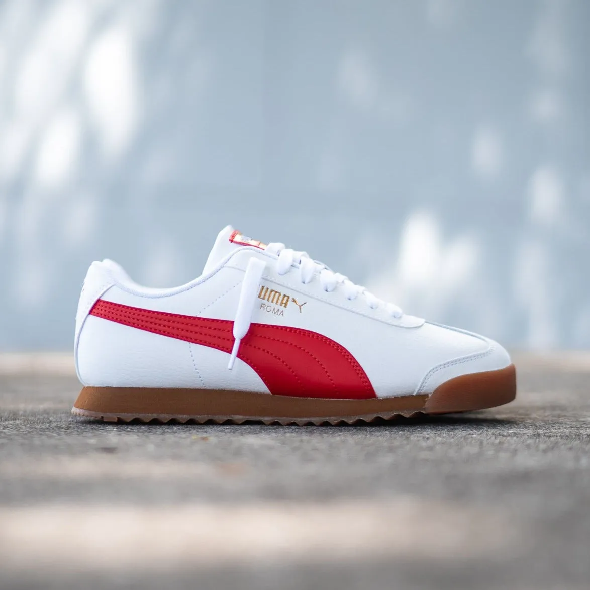 Puma Roma RWB (White/Red) Puma trendy footwear styles