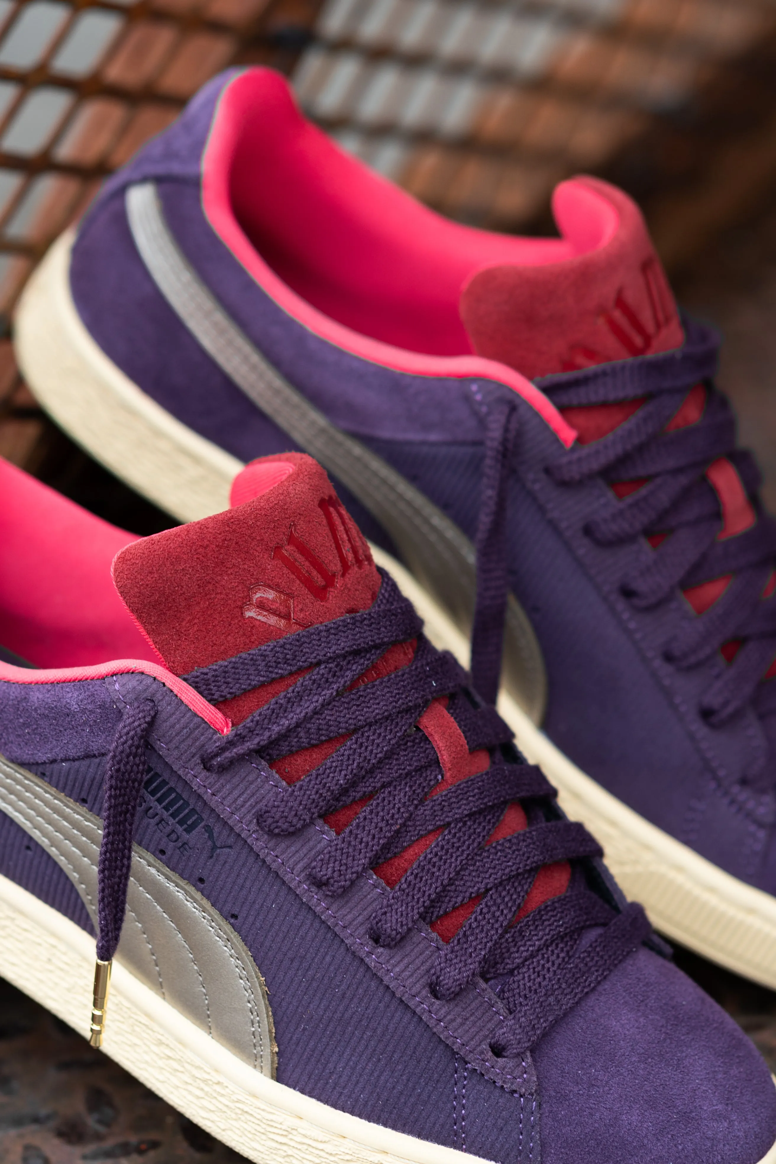 Puma Suede Play Paris (Midnight Plum/Chamomile) Puma athletic shoe visuals