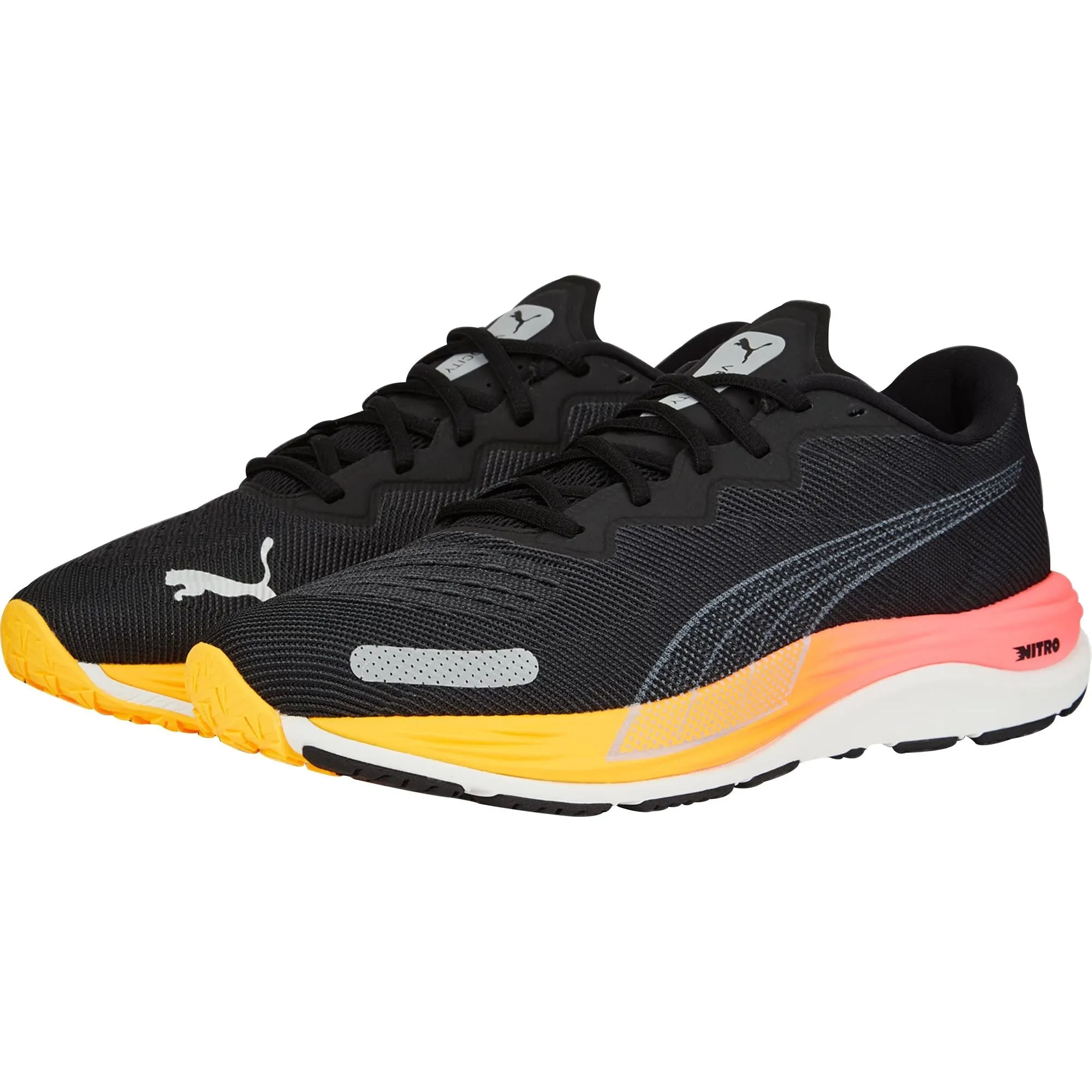 Puma Velocity Nitro 2 Mens Running Shoes - Black Cozy Footwear