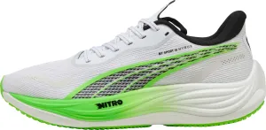 Puma Velocity Nitro 3 HYROX Mens Running Shoes - White Puma sport shoes with bold branding