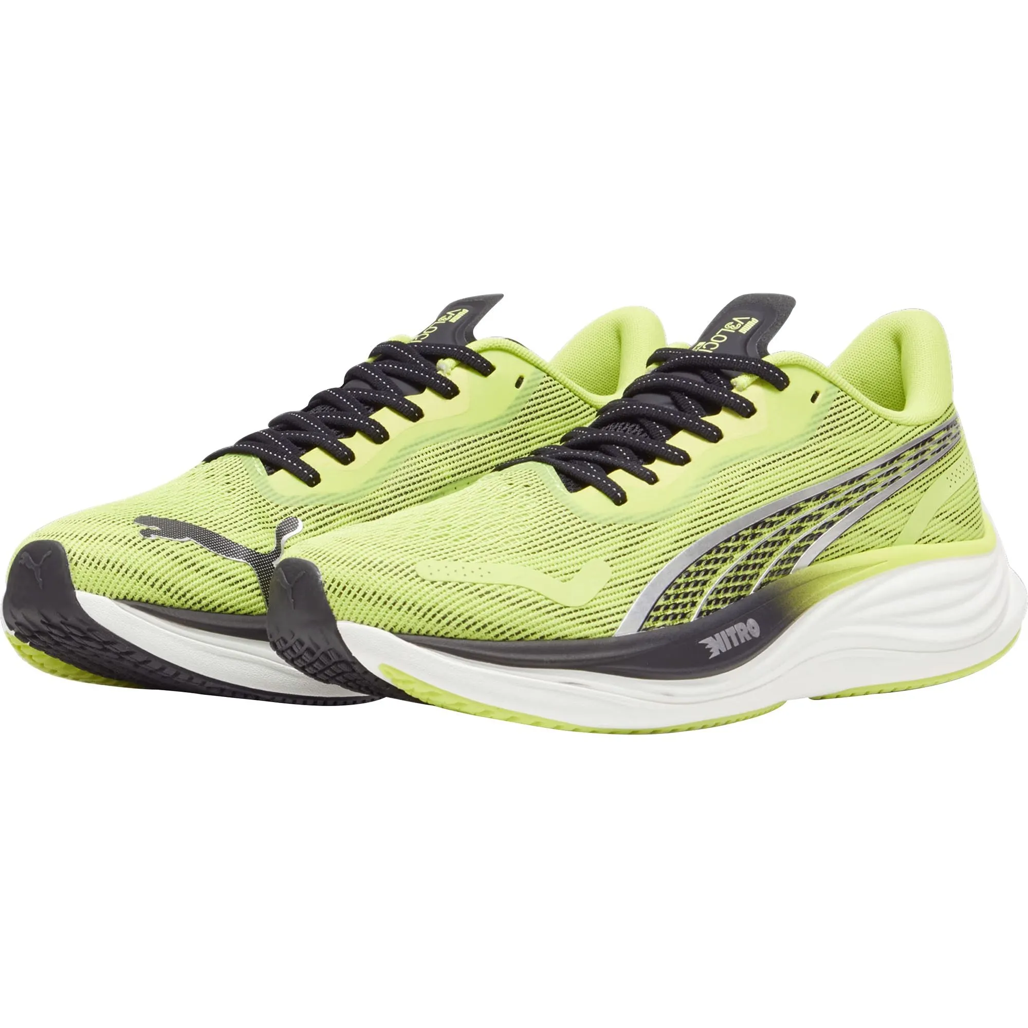 Puma Velocity Nitro 3 Mens Running Shoes - Green Cozy Footwear