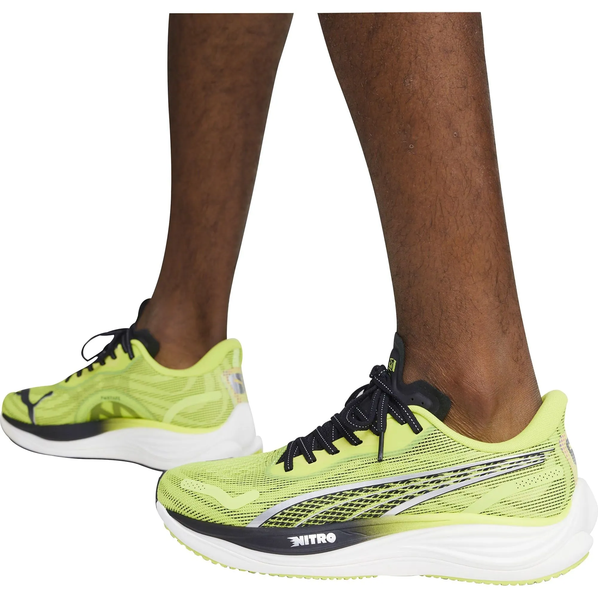 Puma Velocity Nitro 3 Mens Running Shoes - Green Cozy Footwear