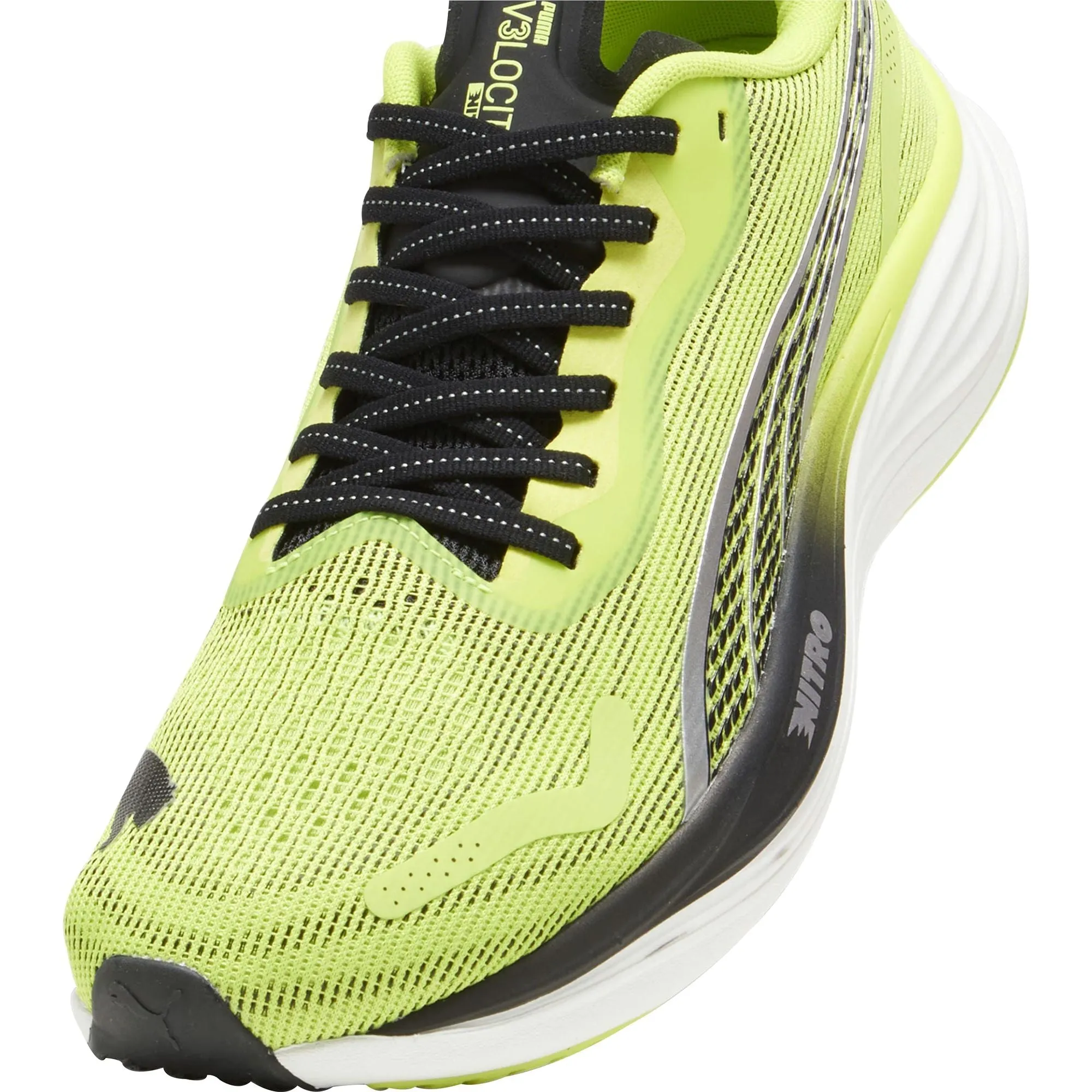 Puma Velocity Nitro 3 Mens Running Shoes - Green Cozy Footwear