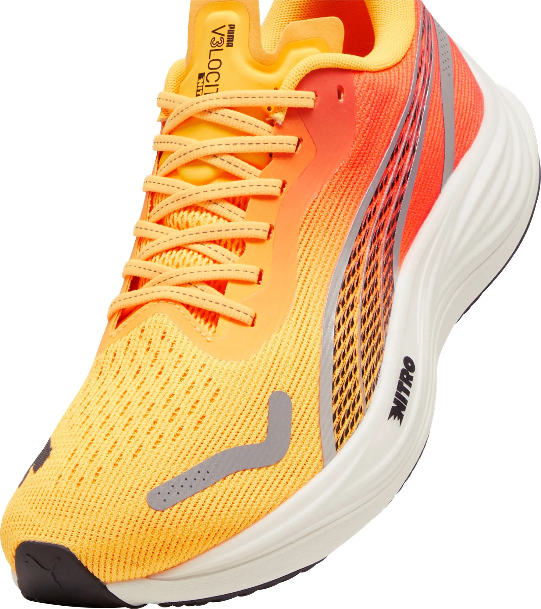 Puma Velocity Nitro 3 Mens Running Shoes - Orange Cozy Footwear