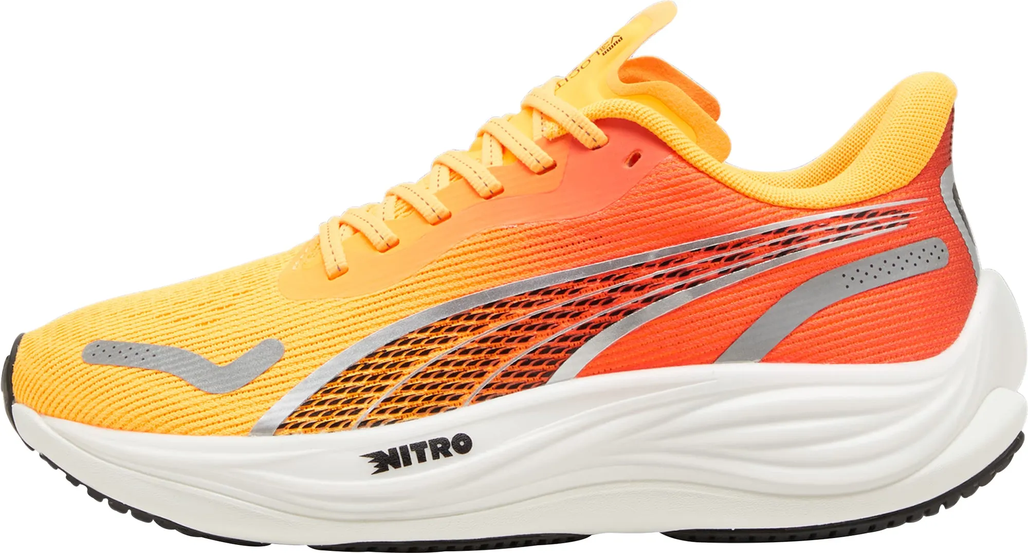 Puma Velocity Nitro 3 Womens Running Shoes - Orange Puma sport shoes with bold branding