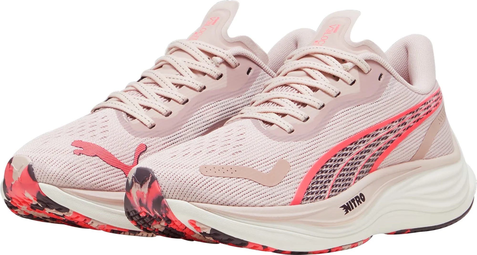Puma Velocity Nitro 3 Womens Running Shoes - Pink Cozy Footwear