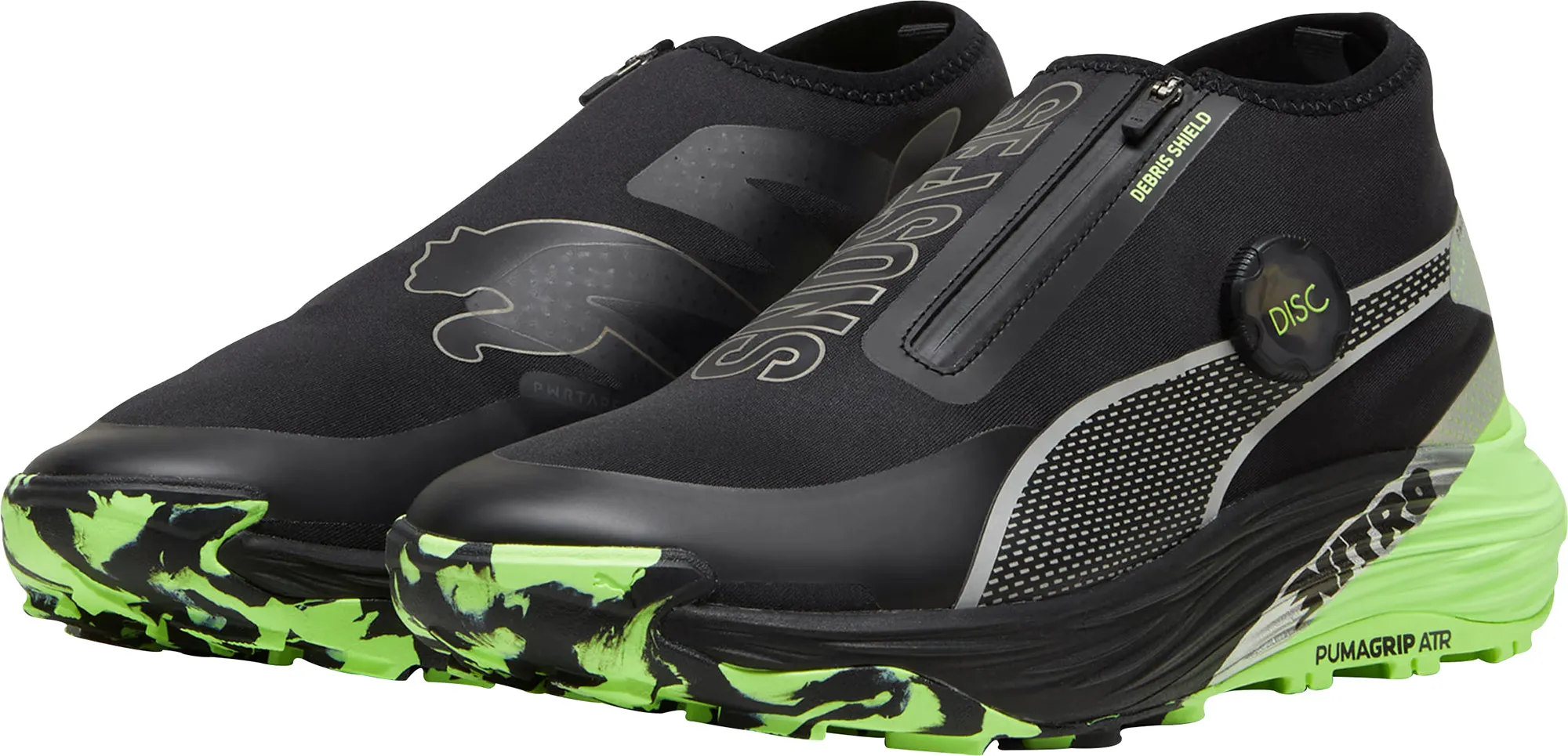 Puma Voyage Nitro 3 Disc Womens Trail Running Shoes - Black Cozy Footwear