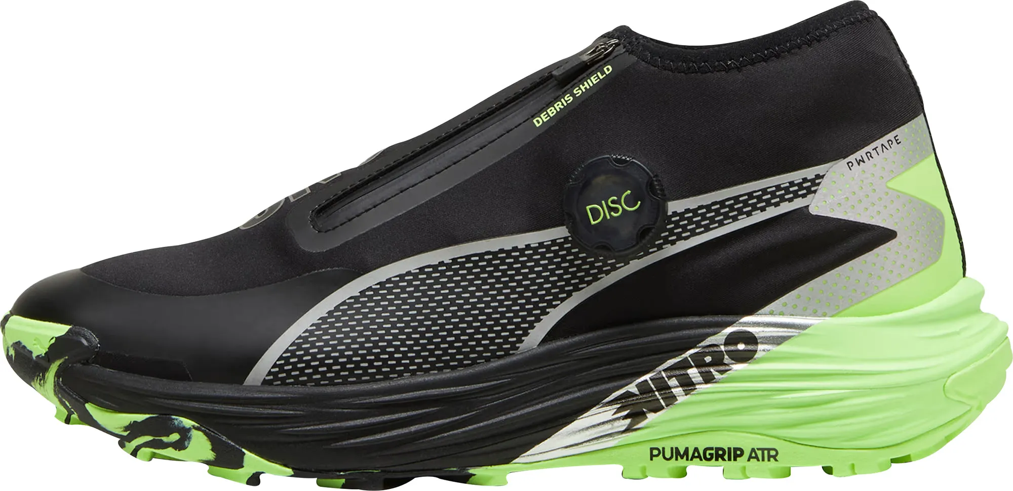 Puma Voyage Nitro 3 Disc Womens Trail Running Shoes - Black Puma sport shoes with bold branding