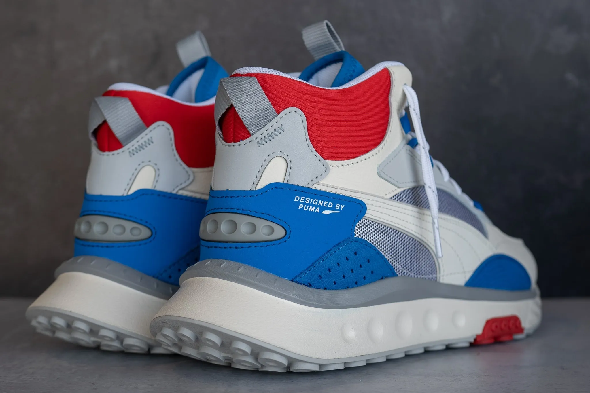 Puma Wild Rider Mid WS (Ivory Glow/Future Blue) Puma athletic shoe visuals