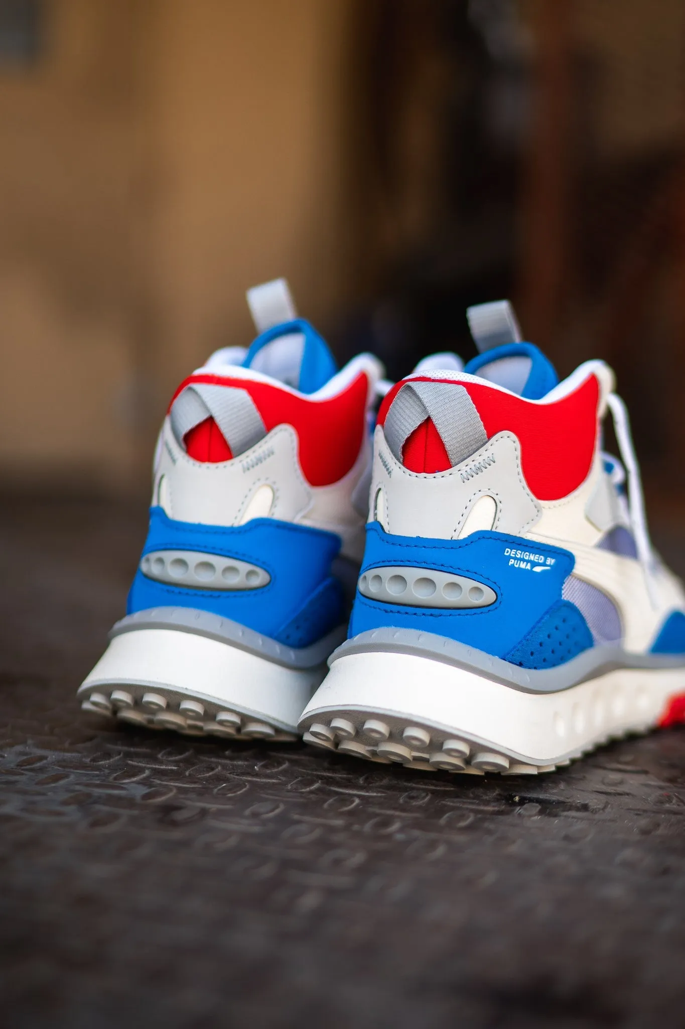 Puma Wild Rider Mid WS (Ivory Glow/Future Blue) Puma athletic shoe visuals