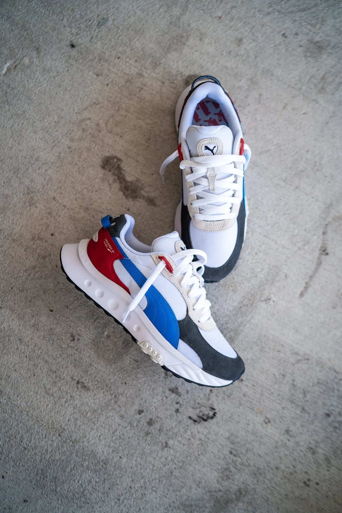 Puma Wild Rider Rollin (Puma White) Puma athletic shoe visuals