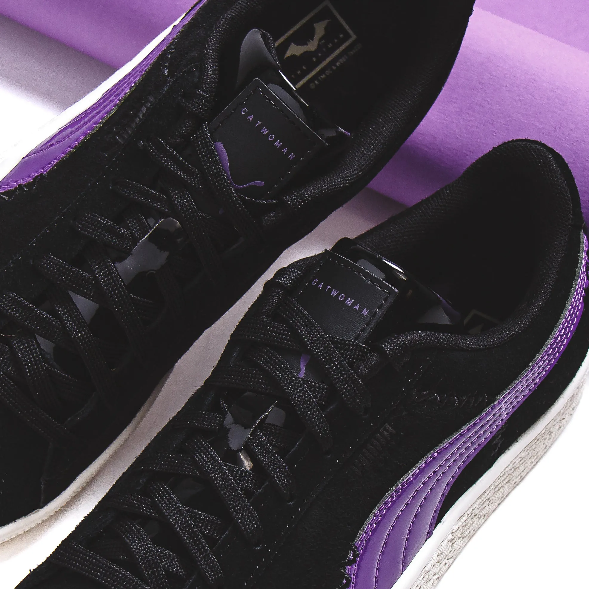 Puma Women Suede Classic WNS Catwoman Black Heliotrope 383292-01 Puma casual footwear shots