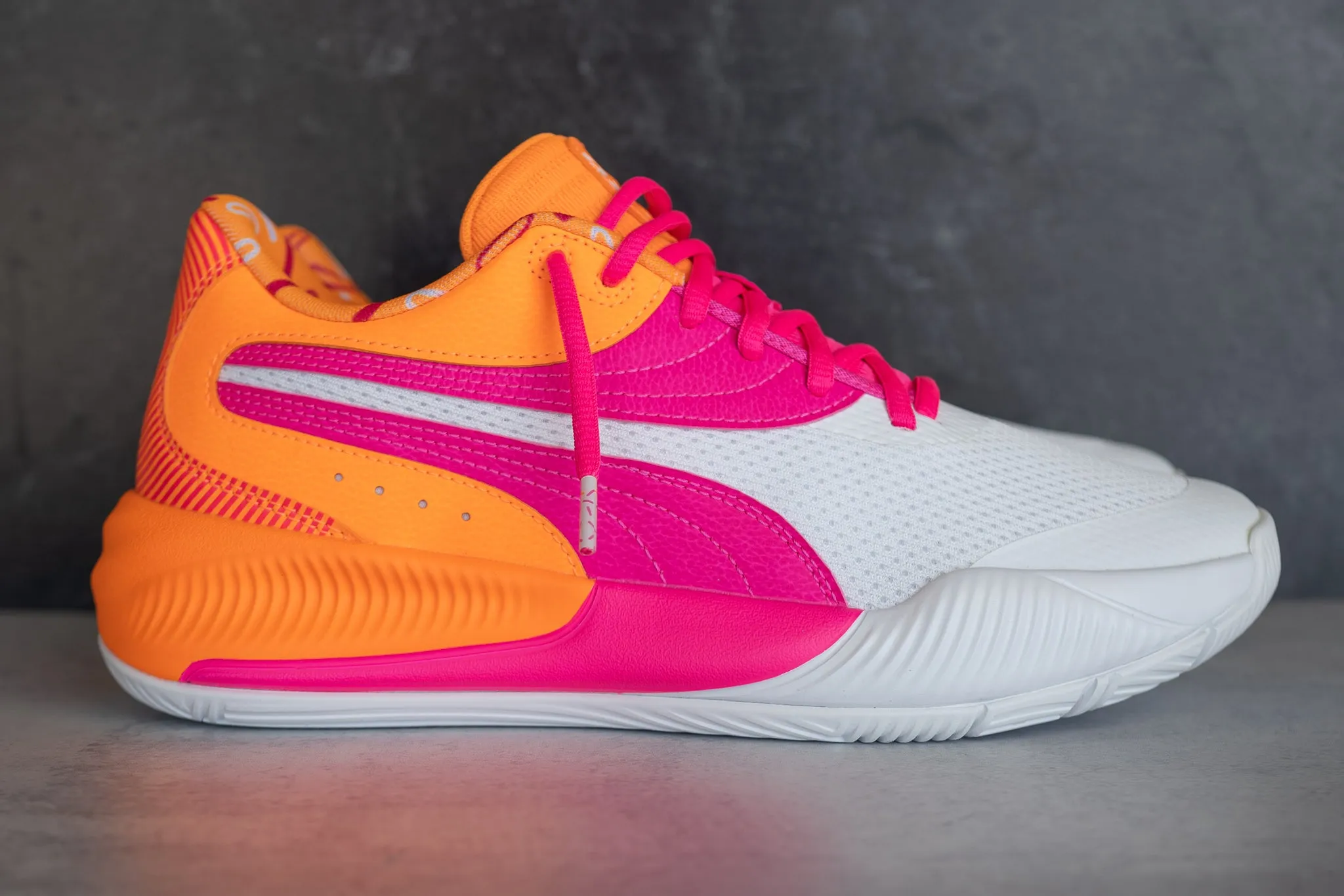 Puma X DUNKIN' Triple Puma athletic shoe visuals