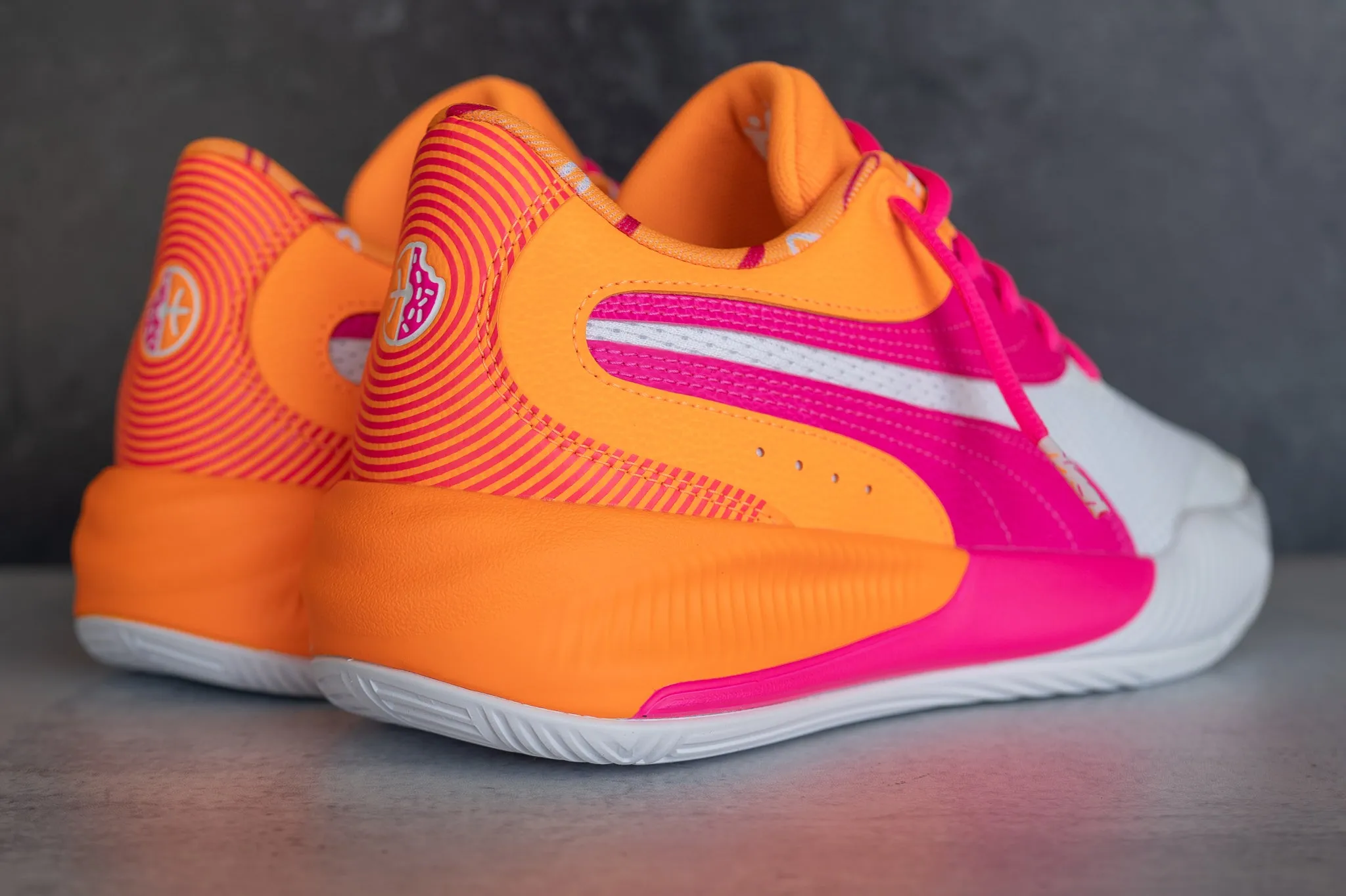 Puma X DUNKIN' Triple Puma athletic shoe visuals