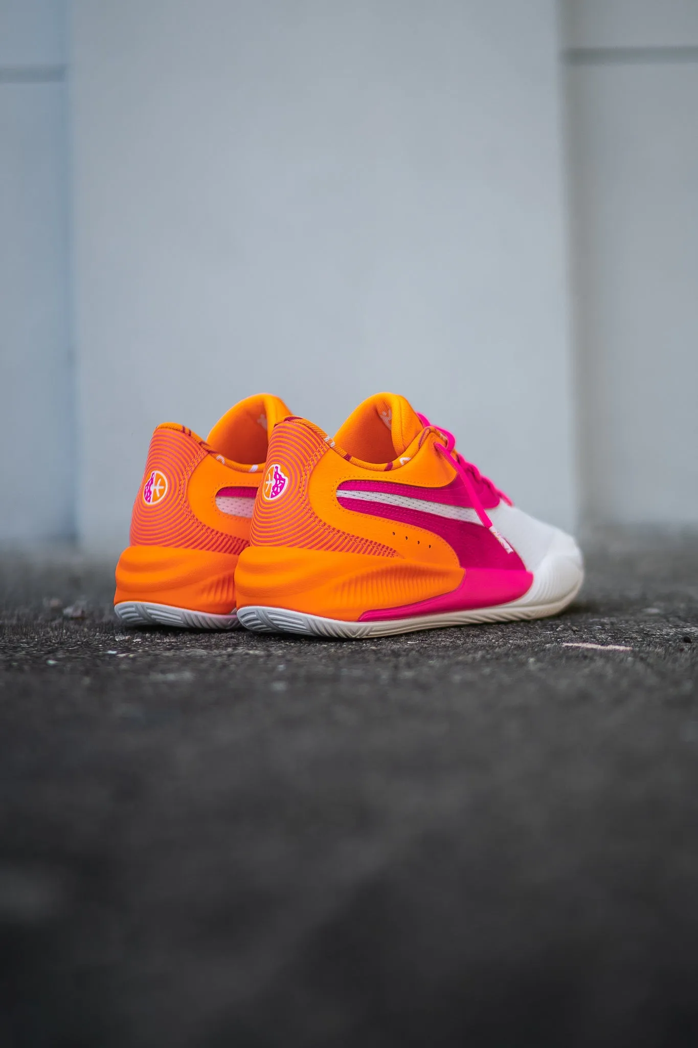 Puma X DUNKIN' Triple Puma athletic shoe visuals