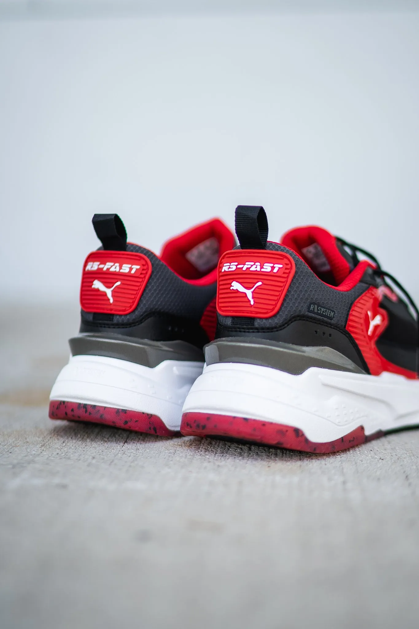 Puma X Ferarri RS-Fast (Rosso Corsa) Puma athletic shoe visuals