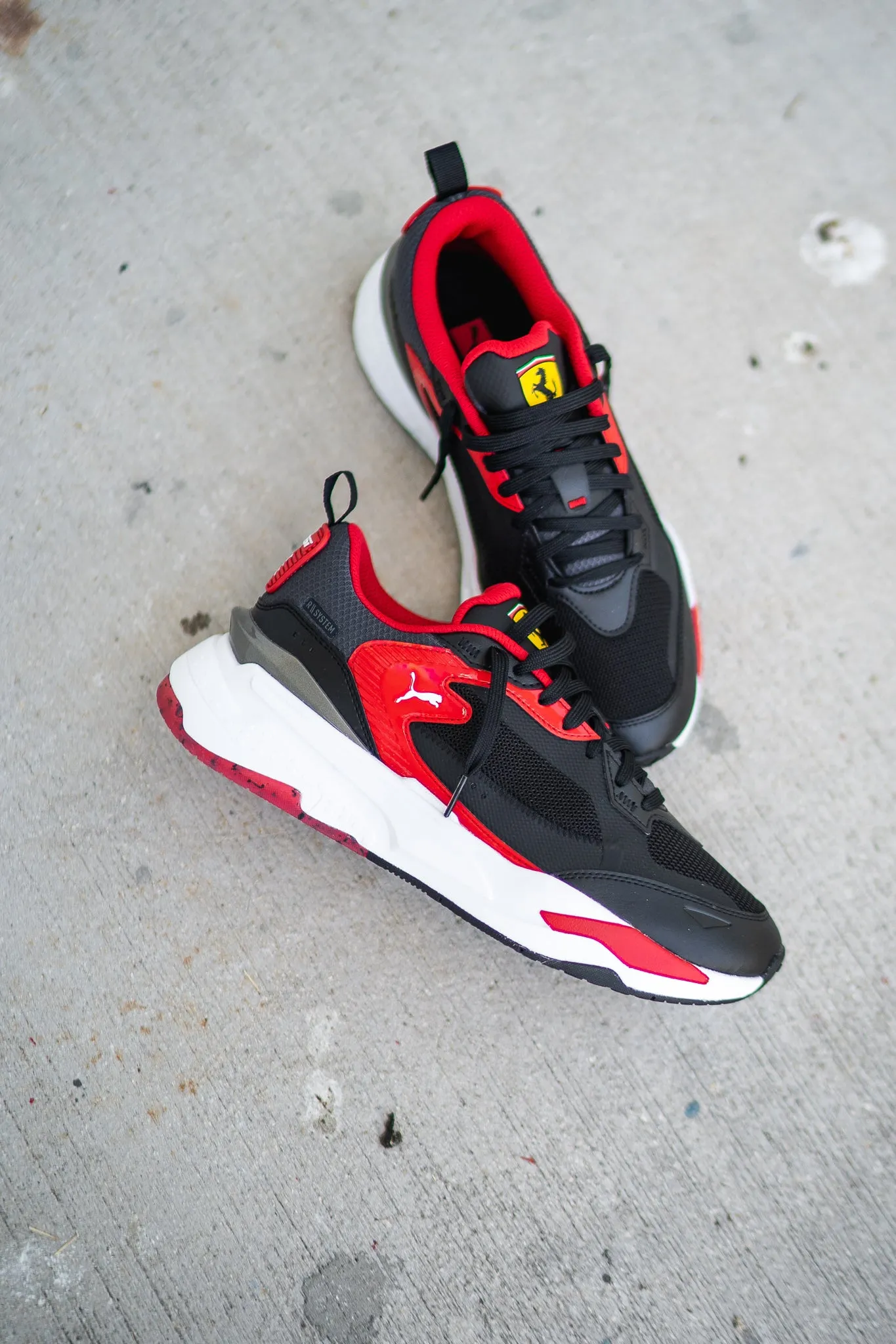 Puma X Ferarri RS-Fast (Rosso Corsa) Puma athletic shoe visuals
