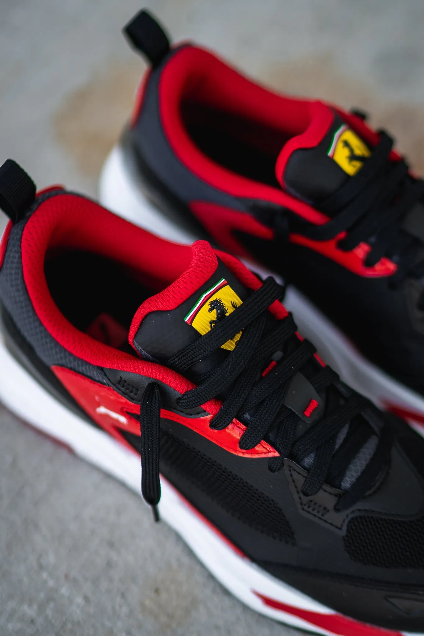 Puma X Ferarri RS-Fast (Rosso Corsa) Puma athletic shoe visuals