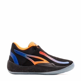 Puma Basketball Men Rise Nitro RJ Barrett Black Orange Blue 377388-02 Puma performance shoe models