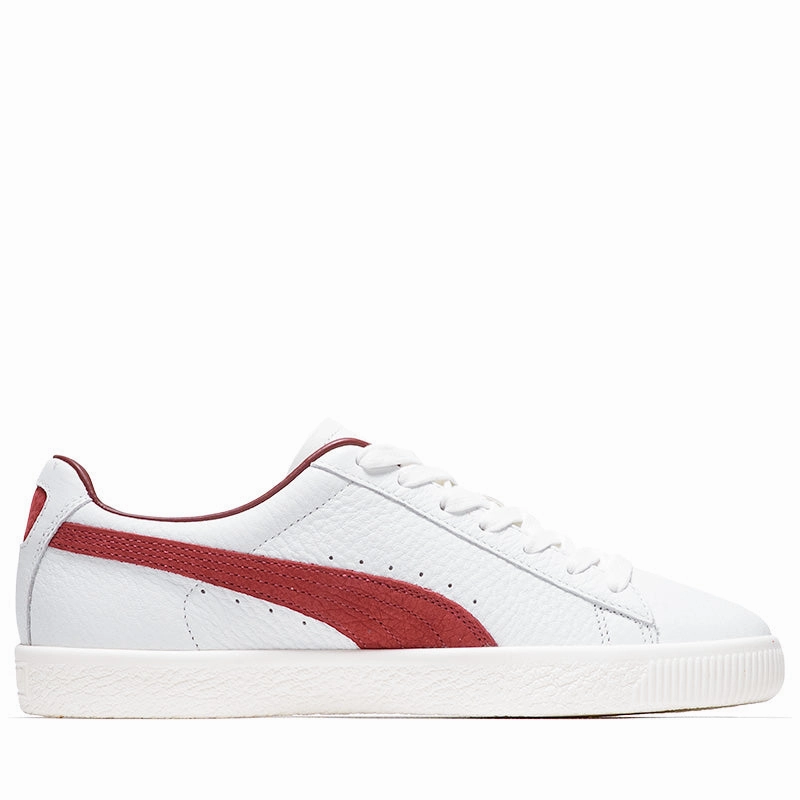 Puma Clyde Made In Italy - Puma White/Intense Red Puma trainer style images