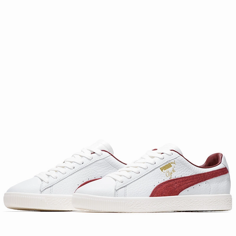 Puma Clyde Made In Italy - Puma White/Intense Red Puma trainer style images