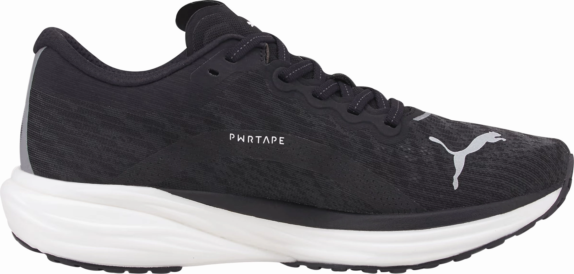 Puma Deviate Nitro 2 WIDE FIT Mens Running Shoes - Black Cozy Footwear