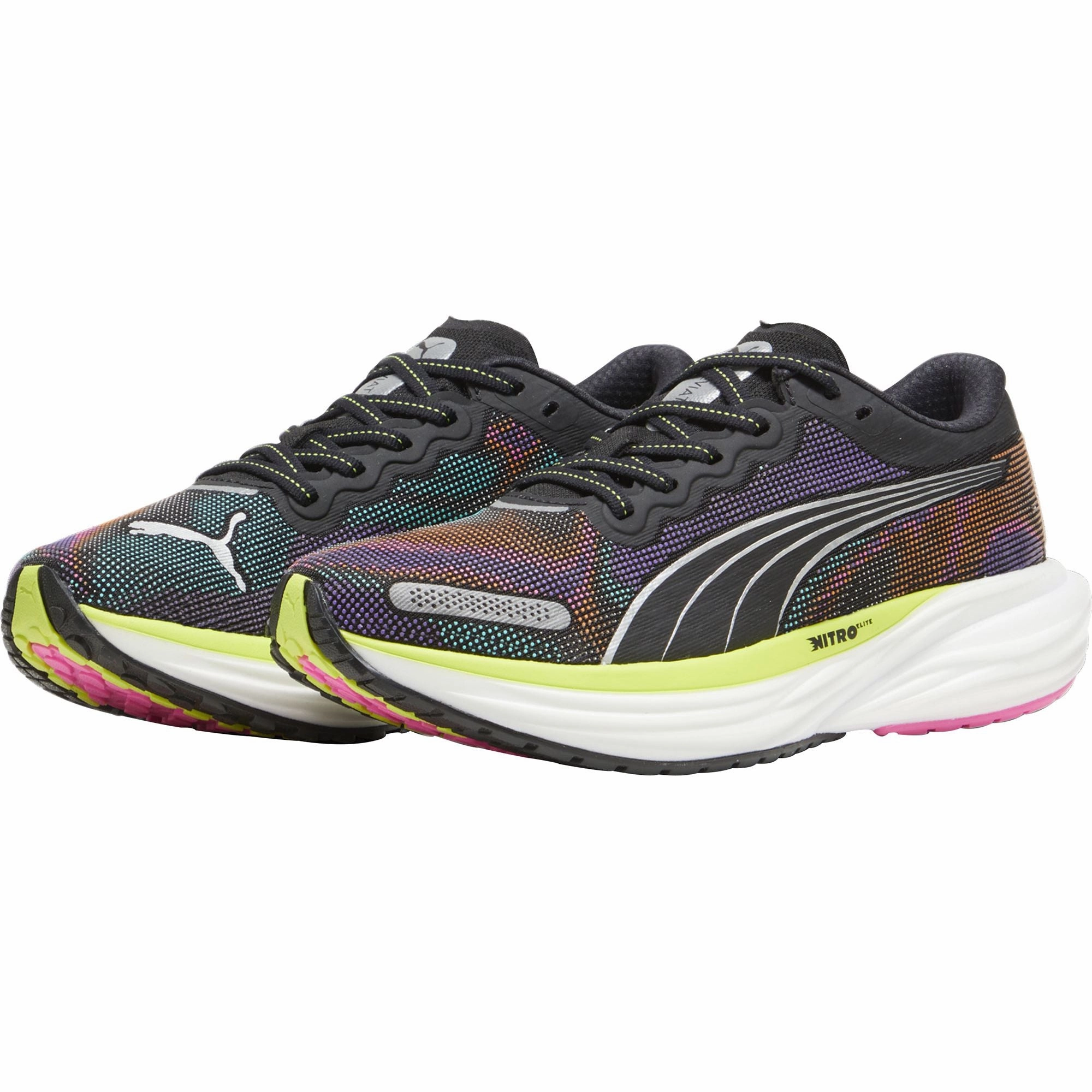 Puma Deviate Nitro 2 Womens Running Shoes - Black Cozy Footwear