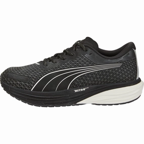 Puma Deviate Nitro 2 WTR Mens Running Shoes - Black Puma sport shoes with bold branding