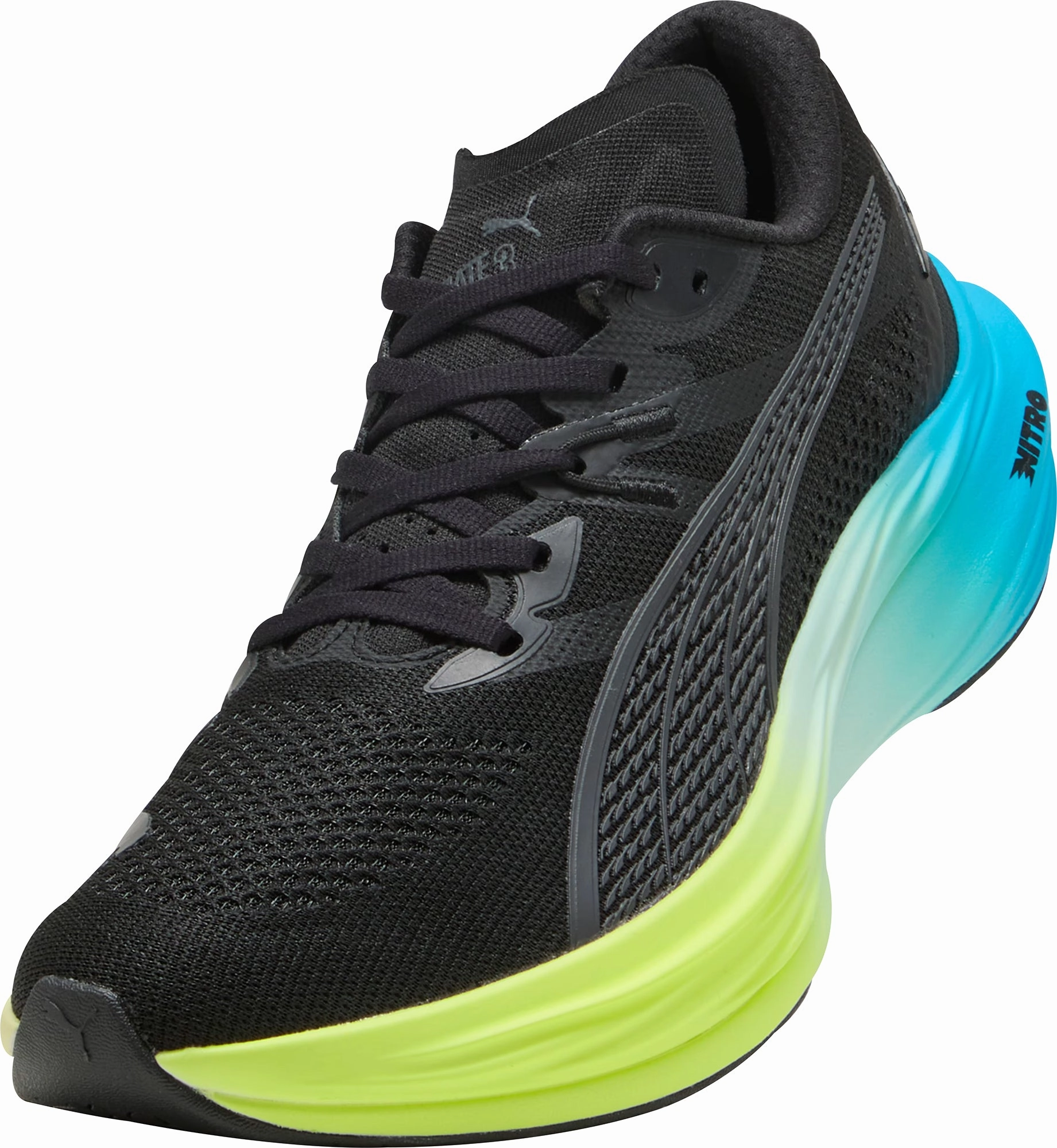 Puma Deviate Nitro 3 Mens Running Shoes - Black Cozy Footwear
