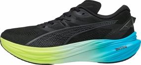 Puma Deviate Nitro 3 Mens Running Shoes - Black Puma sport shoes with bold branding