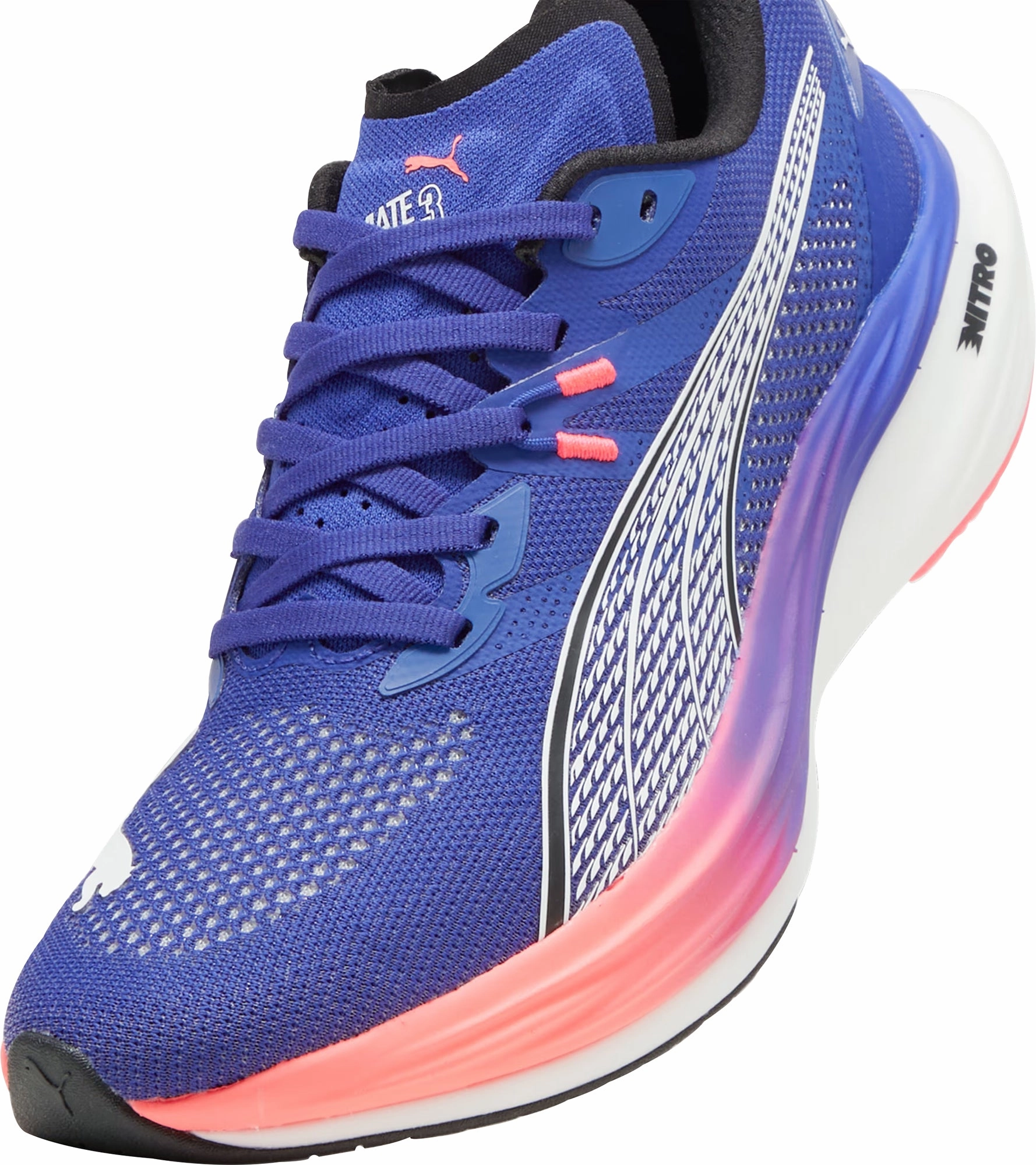 Puma Deviate Nitro 3 Mens Running Shoes - Blue Cozy Footwear
