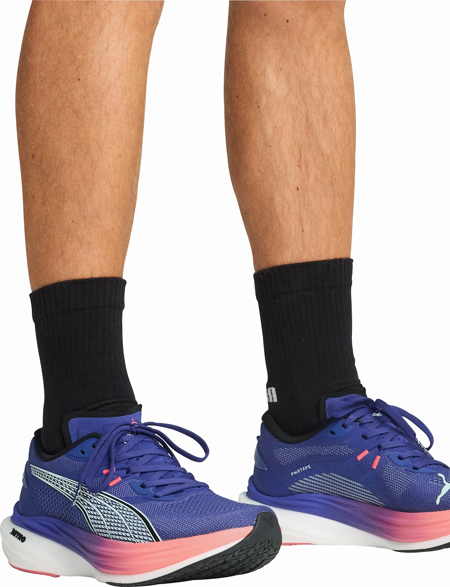 Puma Deviate Nitro 3 Mens Running Shoes - Blue Cozy Footwear