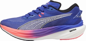 Puma Deviate Nitro 3 Mens Running Shoes - Blue Puma sport shoes with bold branding