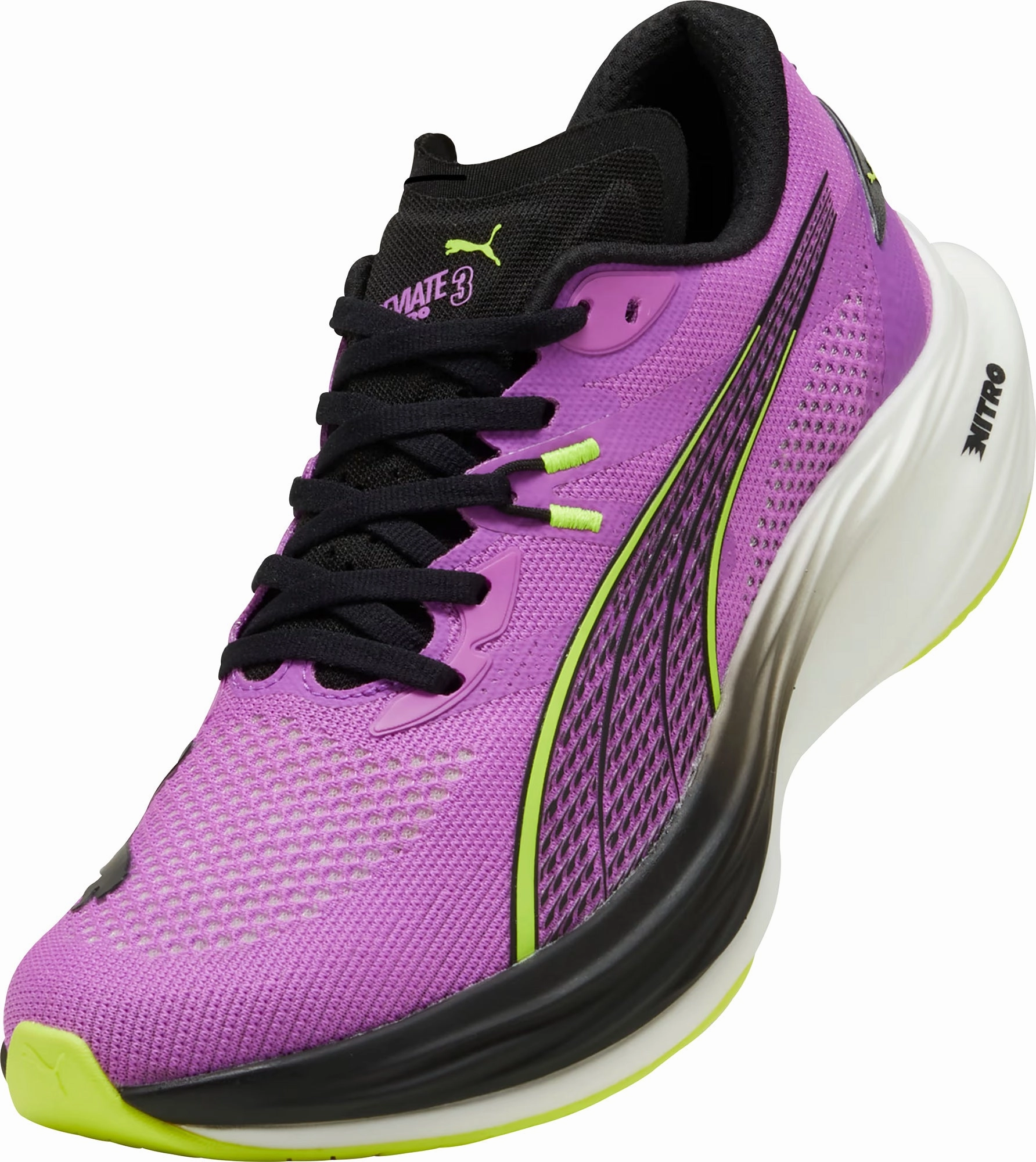 Puma Deviate Nitro 3 Mens Running Shoes - Purple Cozy Footwear