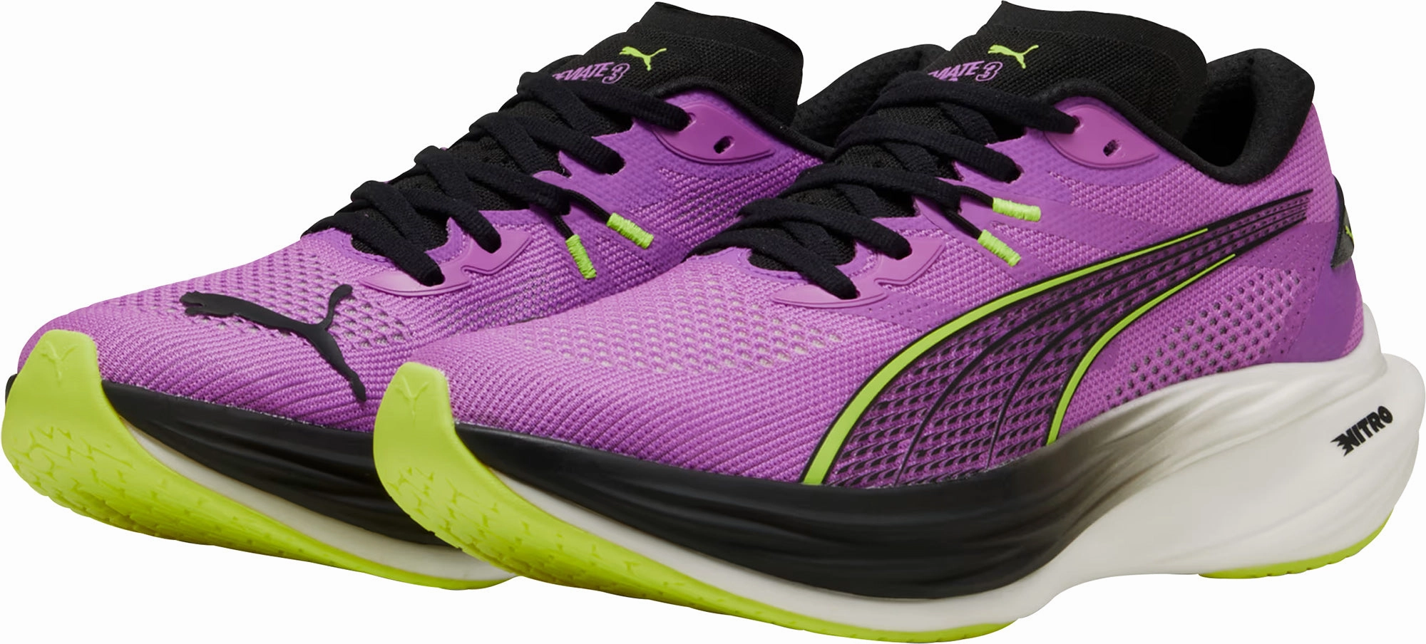 Puma Deviate Nitro 3 Mens Running Shoes - Purple Cozy Footwear