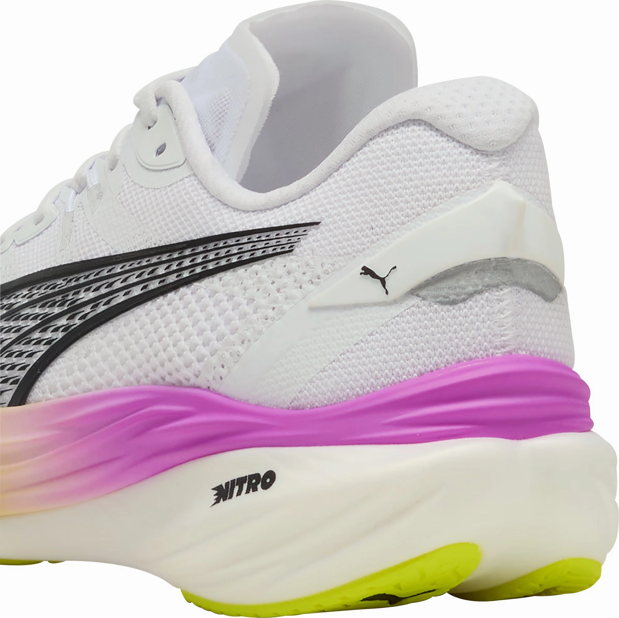Puma Deviate Nitro 3 Mens Running Shoes - White Cozy Footwear