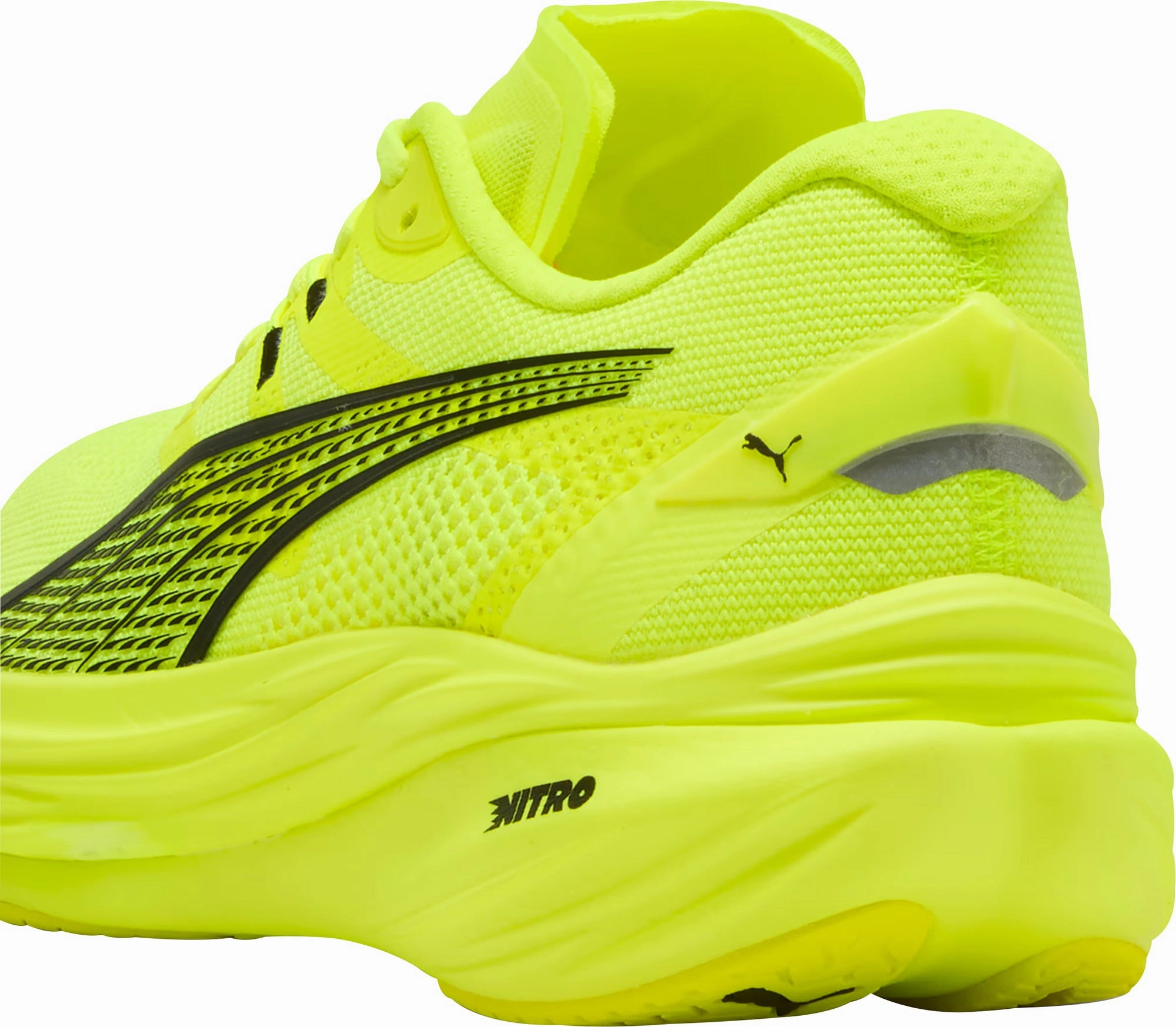 Puma Deviate Nitro 3 Mens Running Shoes - Yellow Cozy Footwear