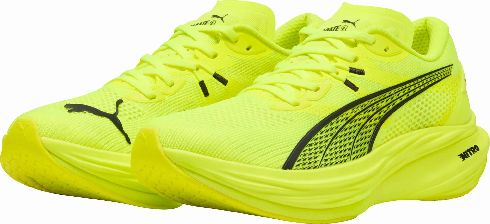 Puma Deviate Nitro 3 Mens Running Shoes - Yellow Cozy Footwear