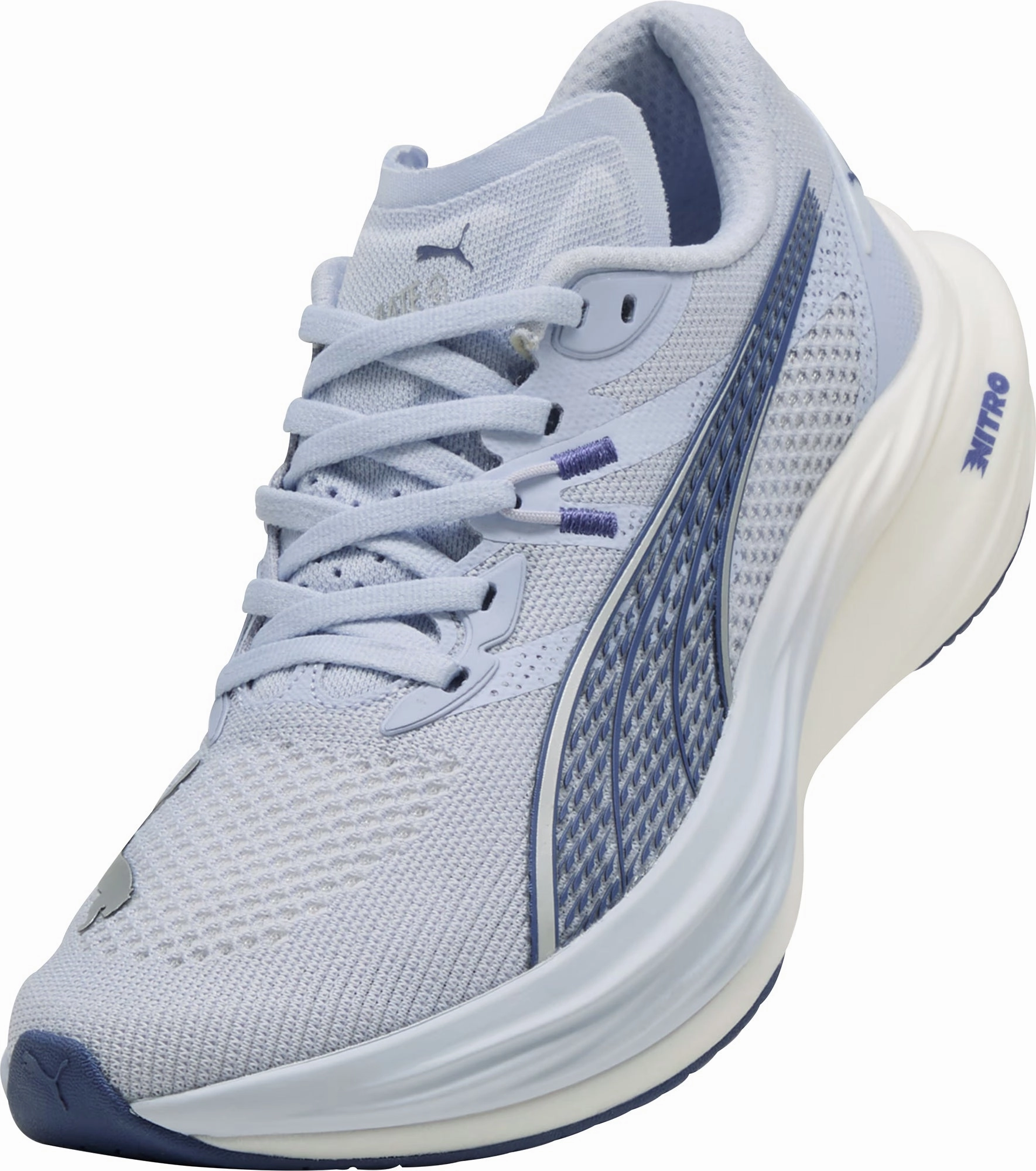 Puma Deviate Nitro 3 Womens Running Shoes - Blue Cozy Footwear