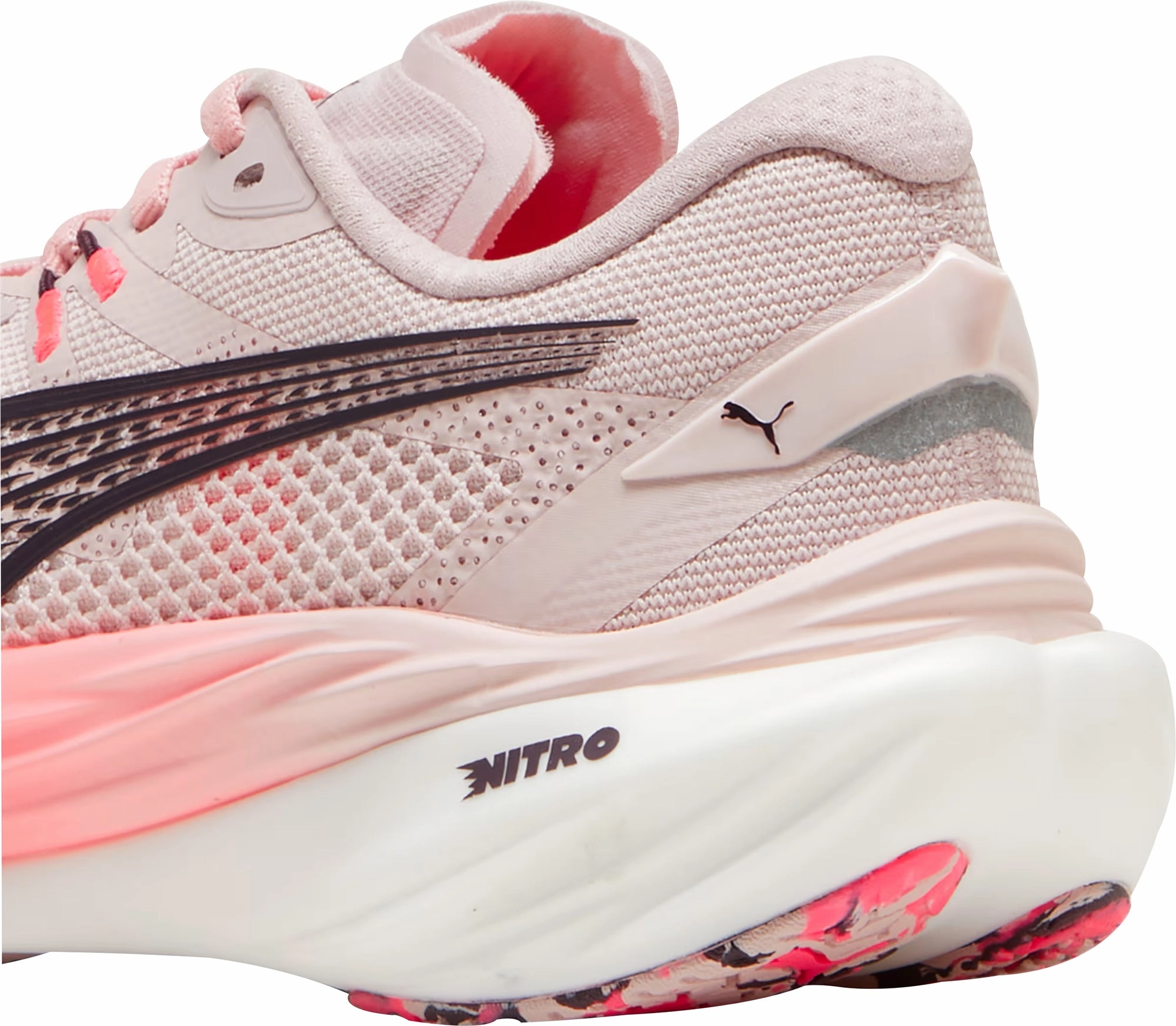 Puma Deviate Nitro 3 Womens Running Shoes - Pink Cozy Footwear