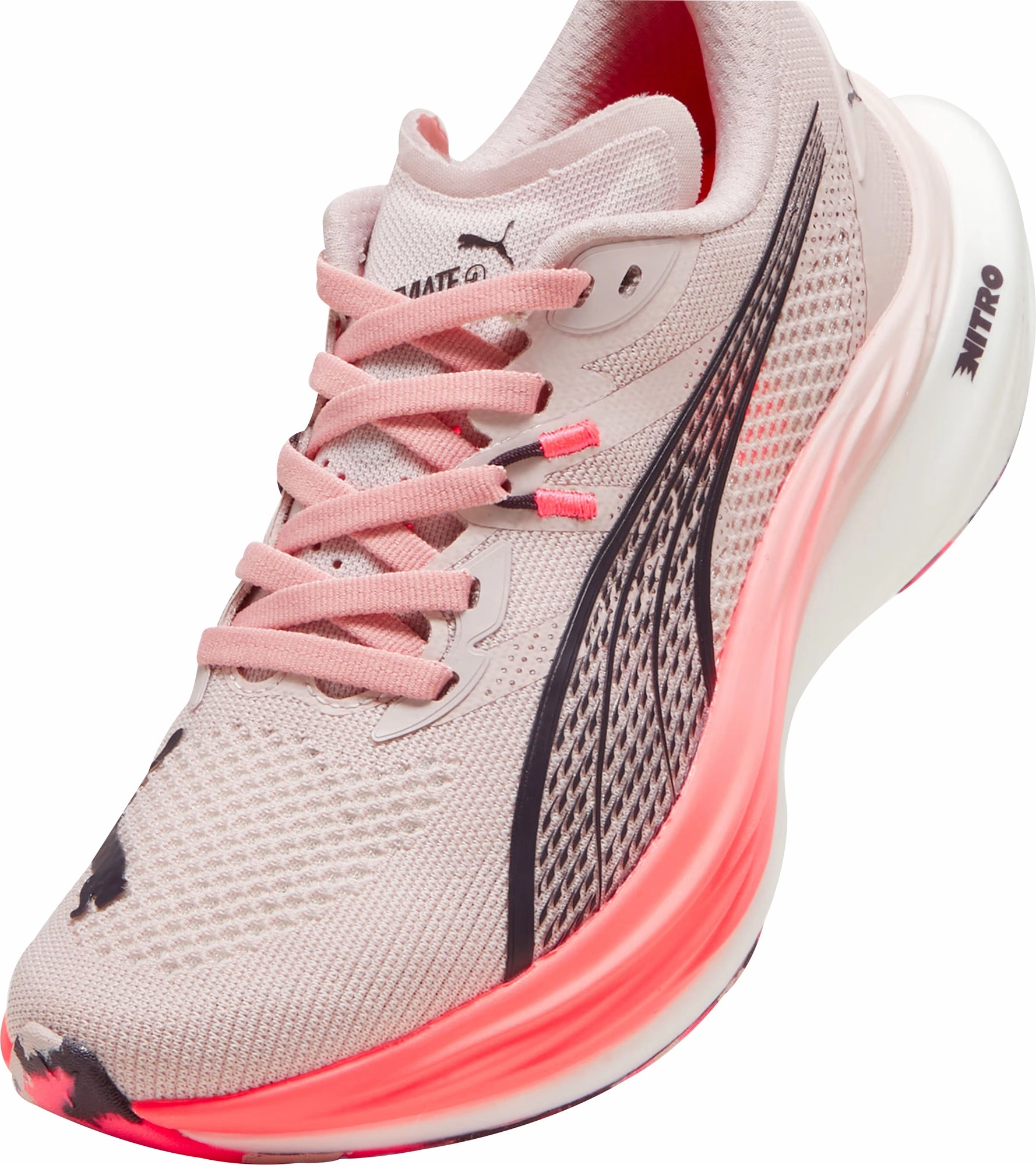 Puma Deviate Nitro 3 Womens Running Shoes - Pink Cozy Footwear