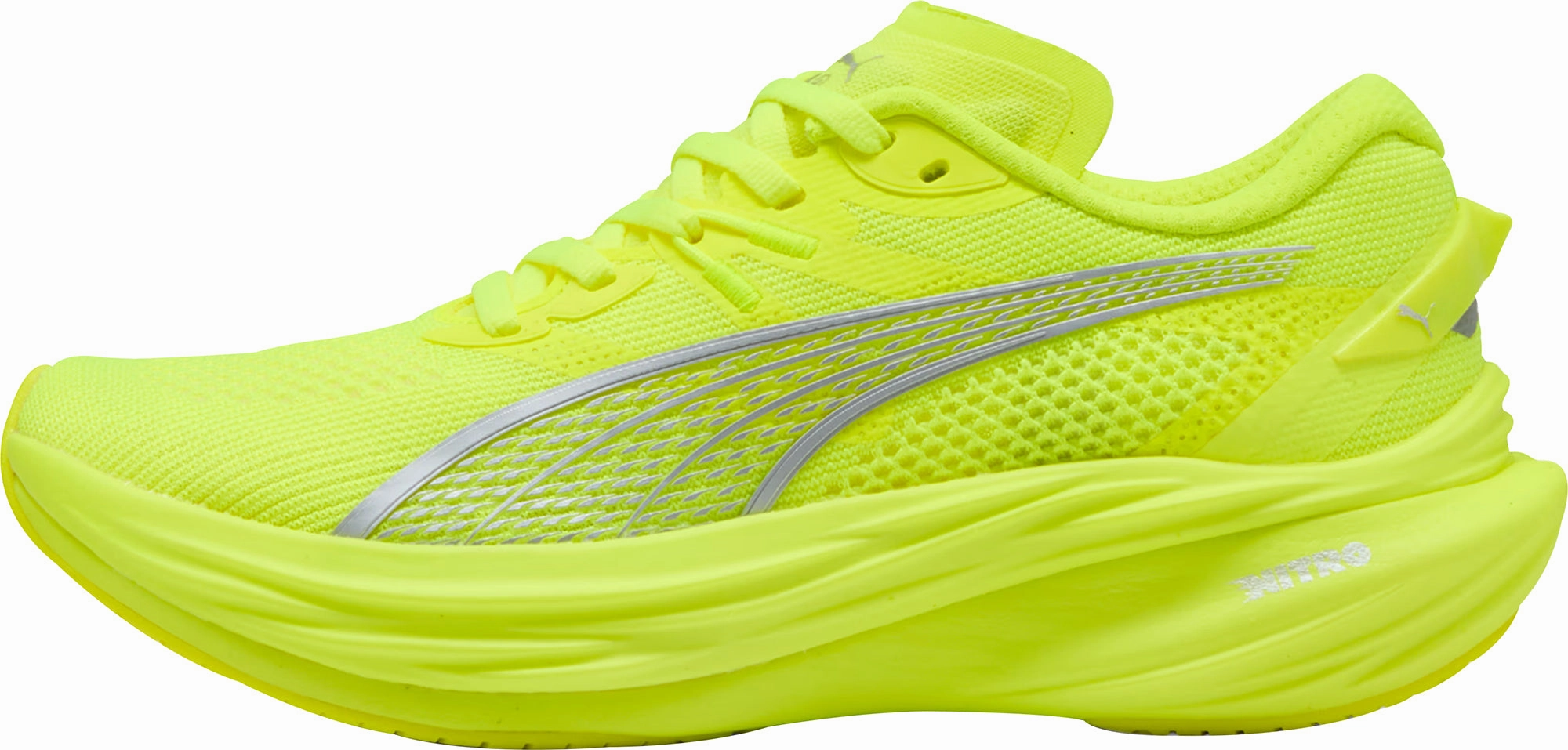 Puma Deviate Nitro 3 Womens Running Shoes - Yellow Puma athletic shoes for urban lifestyle