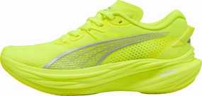 Puma Deviate Nitro 3 Womens Running Shoes - Yellow Puma athletic shoes for urban lifestyle