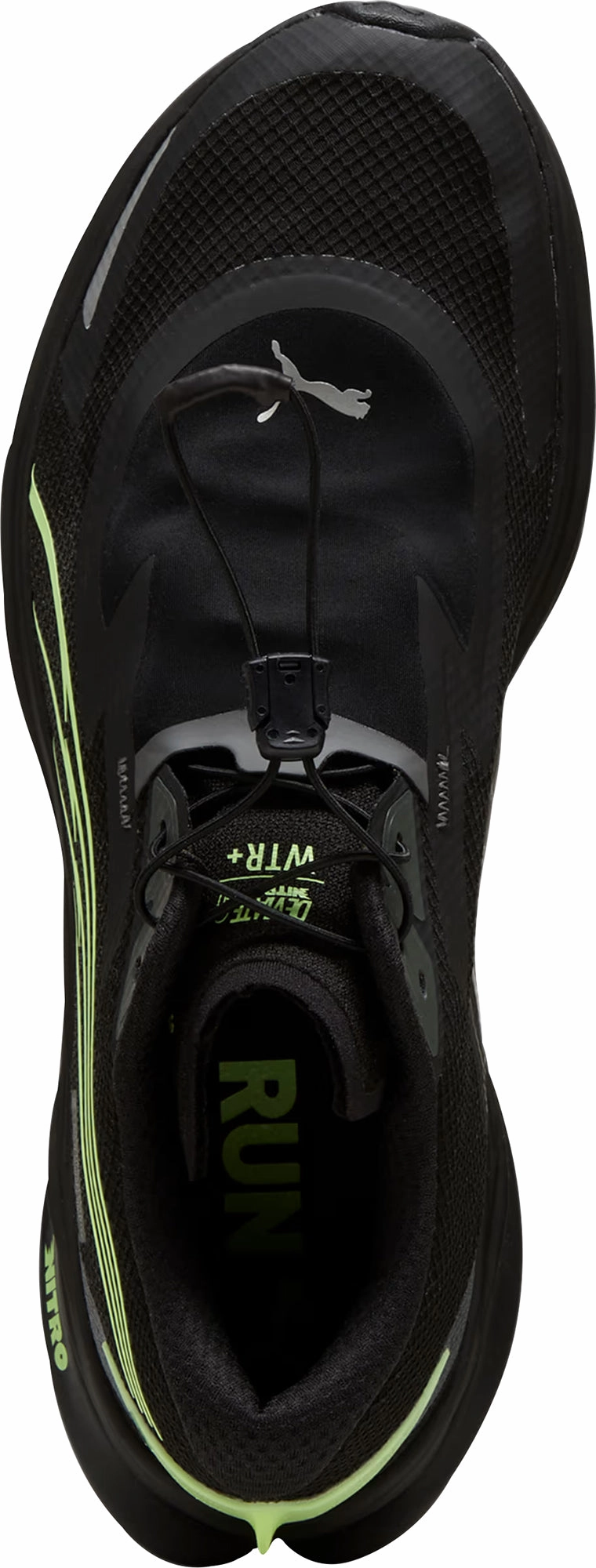 Puma Deviate Nitro 3 WTR  Mens Running Shoes - Black Bold Sneakers