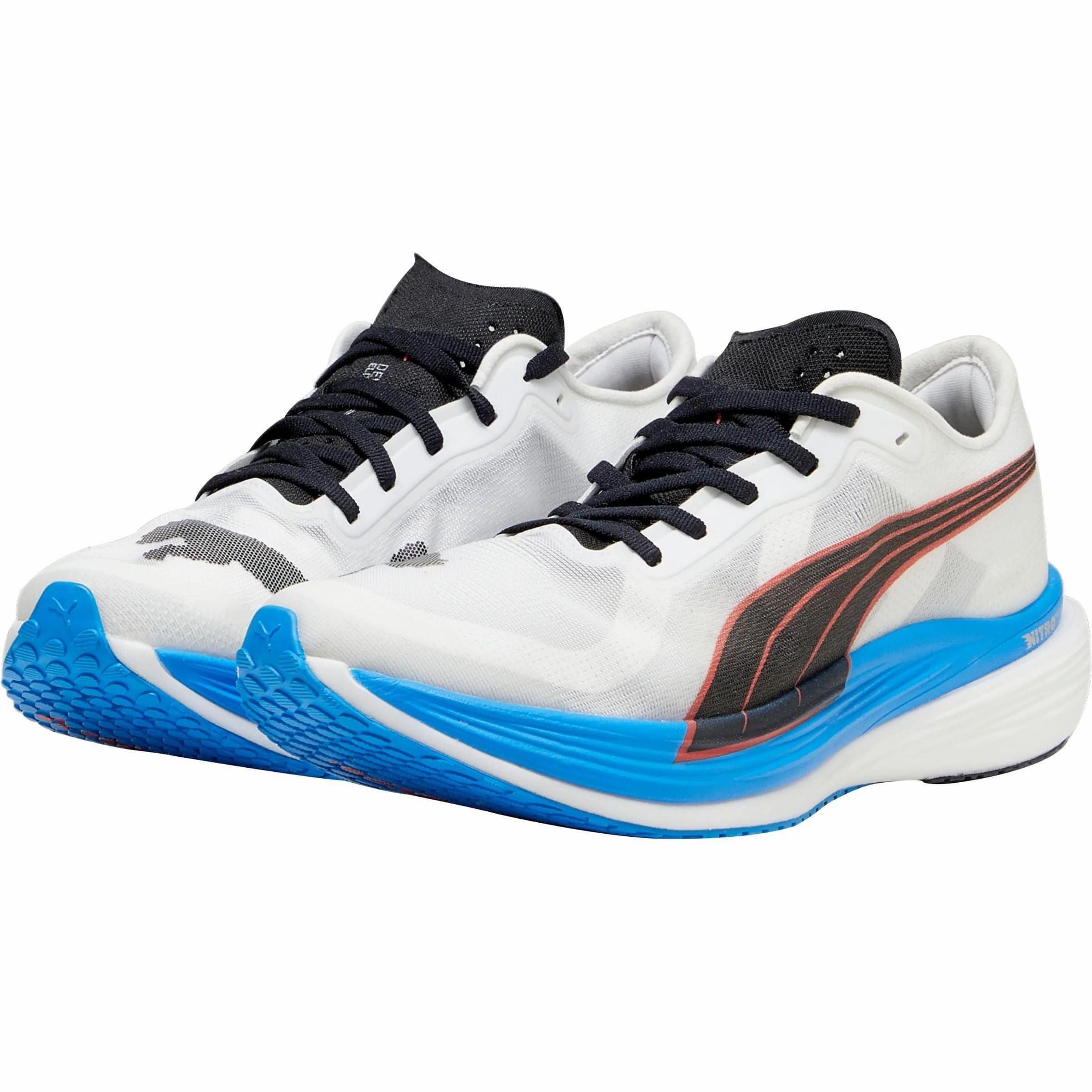 Puma Deviate Nitro Elite 2 Mens Running Shoes - White Bold Sneakers