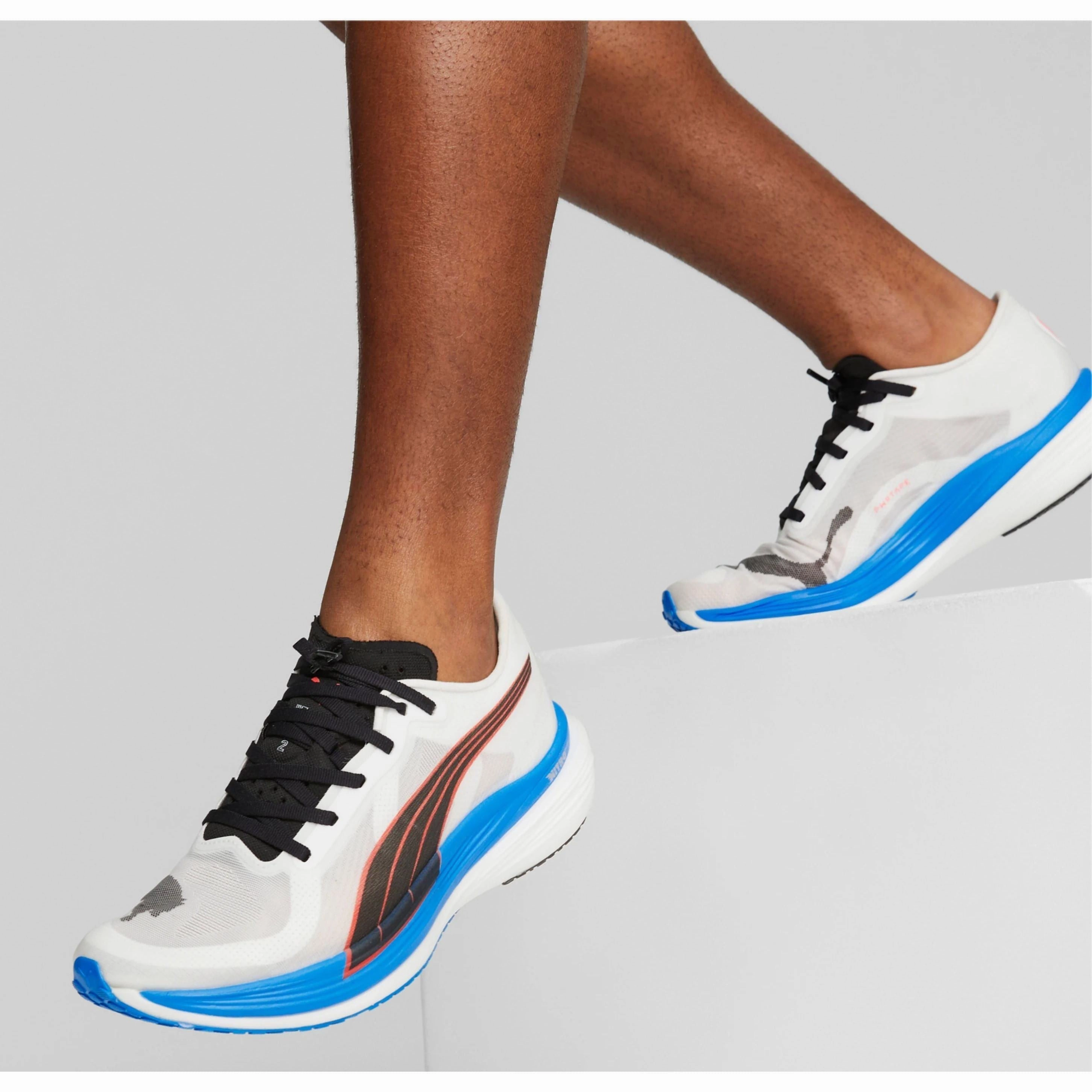 Puma Deviate Nitro Elite 2 Mens Running Shoes - White Bold Sneakers