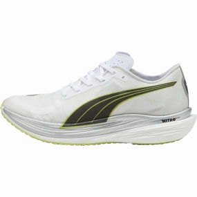 Puma Deviate Nitro Elite 2 Mens Running Shoes - White Puma sport shoes with bold branding